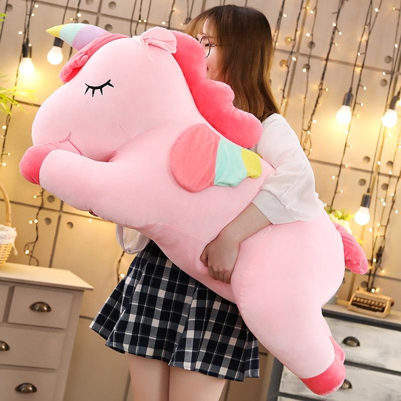 Giant unicorn plush store toy