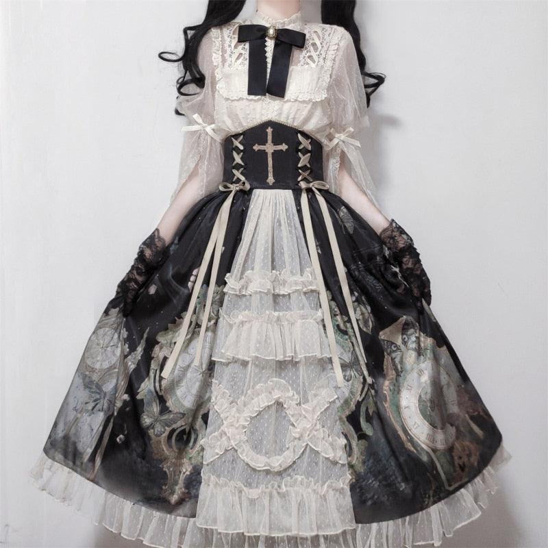 Killer Gothic Vintage Causal Lolita Dress -  Canada