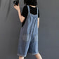 Loose Denim Overall Rompers - Rompers - Femboy Fatale