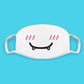 Kawaii Kaomoji Face Mask Collection - 42 Face Mask - Femboy Fatale