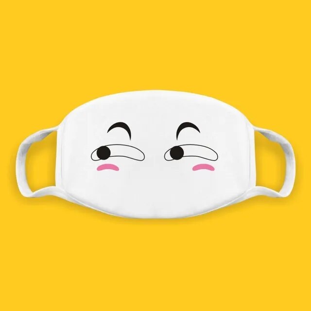 Kawaii Kaomoji Face Mask Collection - 43 Face Mask - Femboy Fatale