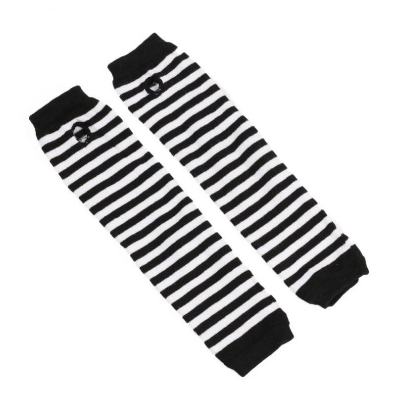 Striped Arm Warmer Collection - Black & White Arm Warmers - Femboy Fatale