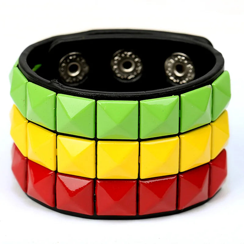 Vibrant Stud Bracelet Collection