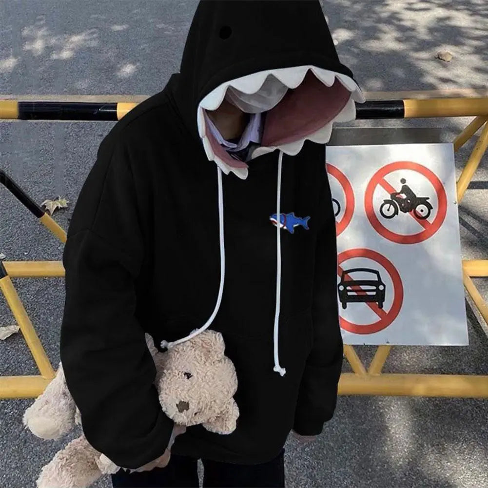 Boys shark hoodie hot sale