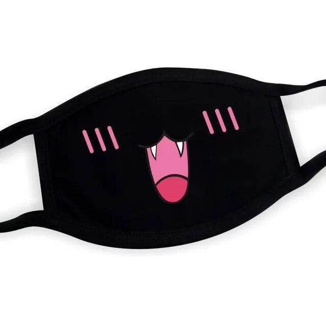 Kawaii Kaomoji Face Mask Collection - 4 Face Mask - Femboy Fatale