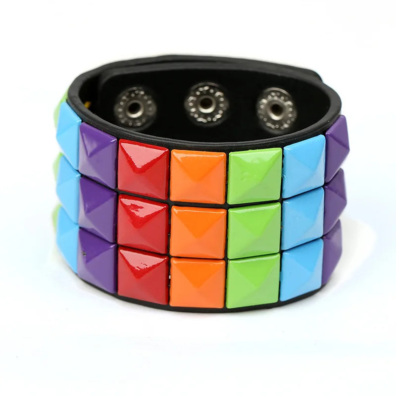 Vibrant Stud Bracelet Collection