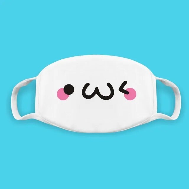 Kawaii Kaomoji Face Mask Collection - 34 Face Mask - Femboy Fatale