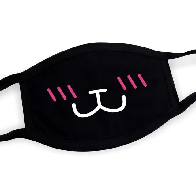 Kawaii Kaomoji Face Mask Collection - 11 Face Mask - Femboy Fatale