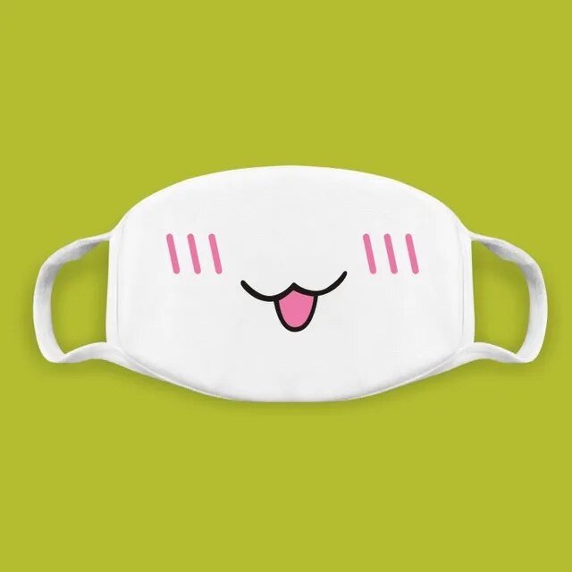 Kawaii Kaomoji Face Mask Collection - 53 Face Mask - Femboy Fatale