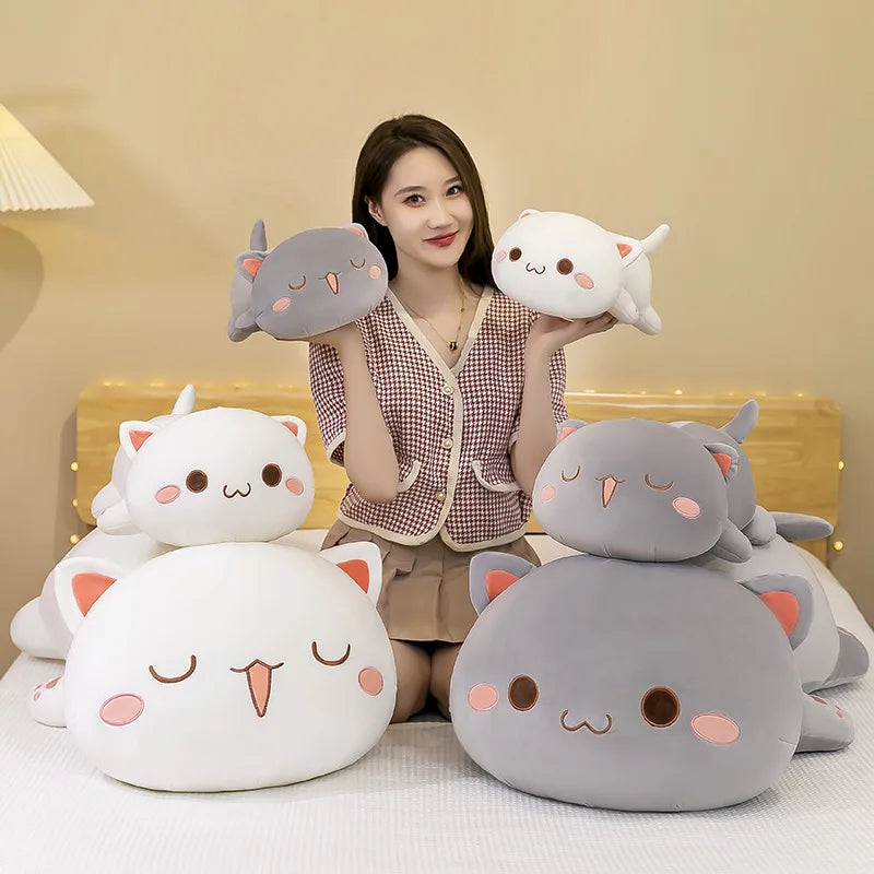 Kawaii Sleepy Cat Plush