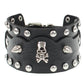 Black Leather Gothic Bracelet Collection