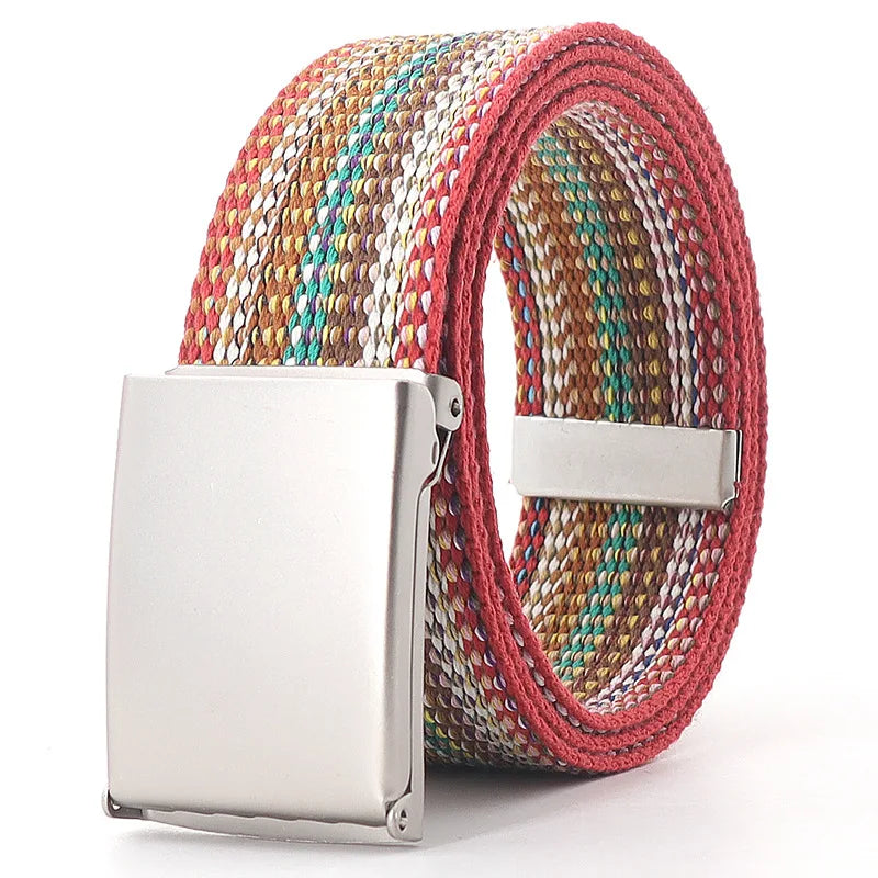 Vibrant Canvas Belt Collection