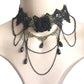 Gothic Black Lace Choker Collection - Necklace - Femboy Fatale