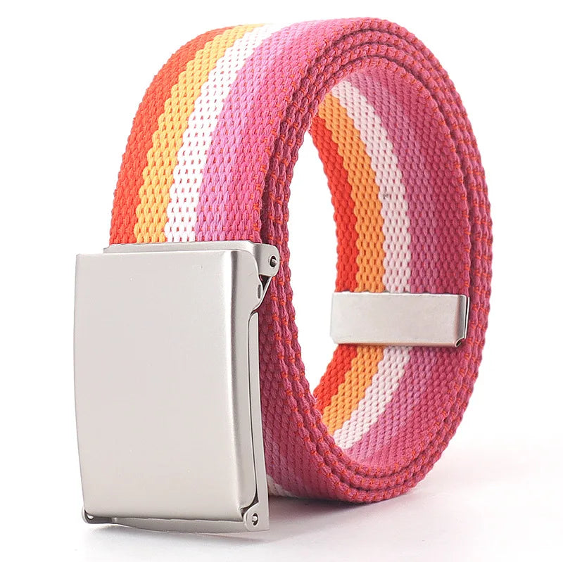 Vibrant Canvas Belt Collection