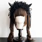 Gothic Horn Maid Lace Headdress