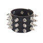 Black Leather Gothic Bracelet Collection