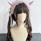 Gothic Horn Maid Lace Headdress