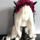 Gothic Horn Maid Lace Headdress