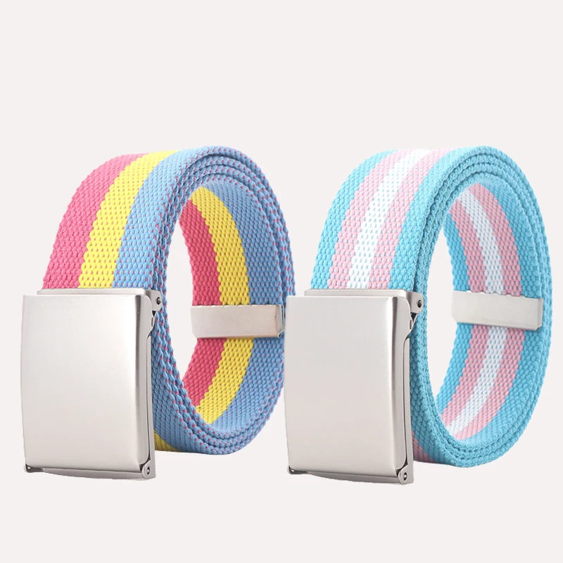 Vibrant Canvas Belt Collection