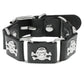 Black Leather Gothic Bracelet Collection