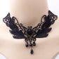 Gothic Black Lace Choker Collection - 3 Necklace - Femboy Fatale