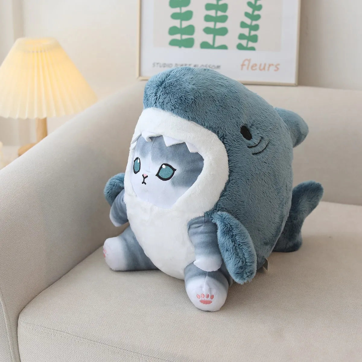 Cat Shark Plushie - Blue / Blue / 20cm Plushie - Femboy Fatale