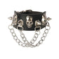 Black Leather Gothic Bracelet Collection