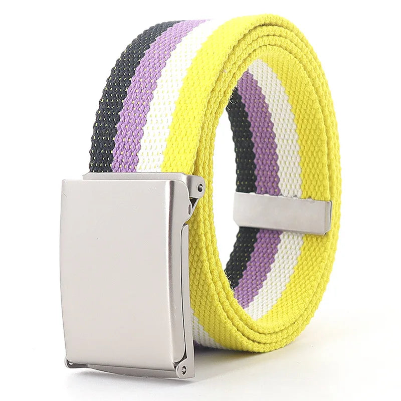 Vibrant Canvas Belt Collection