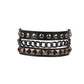 Black Leather Gothic Bracelet Collection