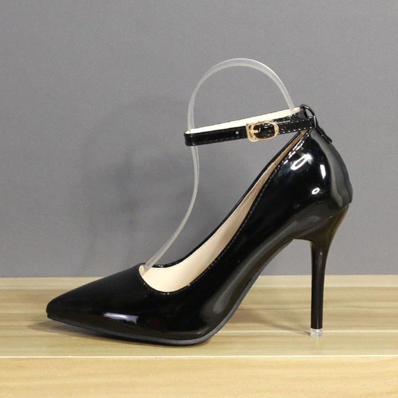 Closed Toe Stilettos 10cm Heels - Black / 3 - Femboy Fatale