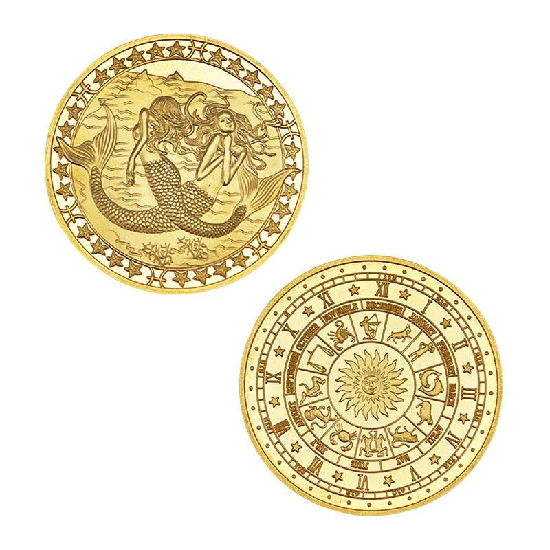 Zodiac Commemorative Gold Plated Coin Collection - Coin - Femboy Fatale