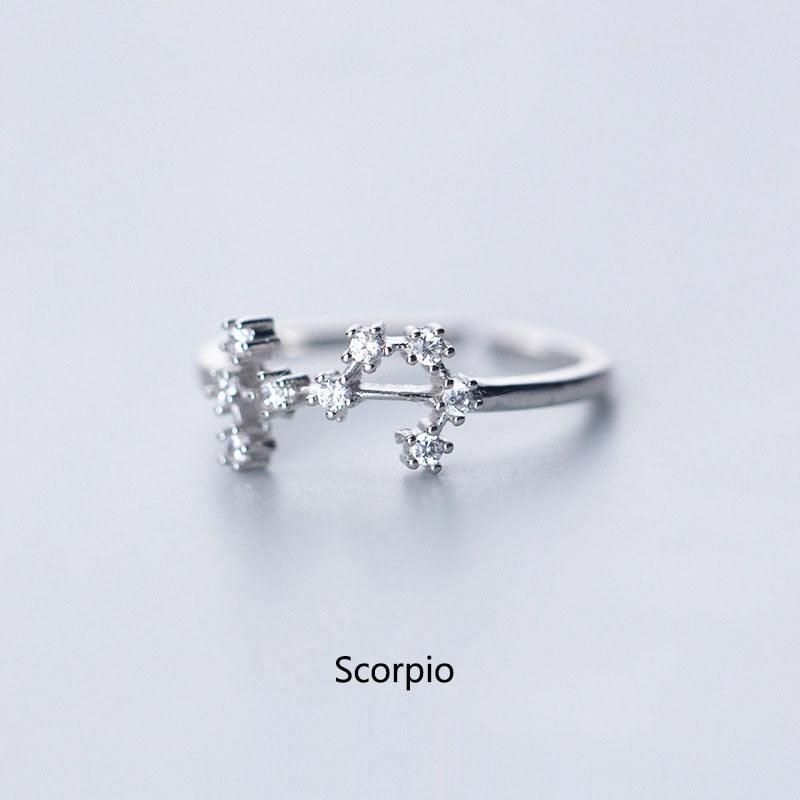 Zodiac Constellation Minimalist Ring - Scorpio Ring - Femboy Fatale