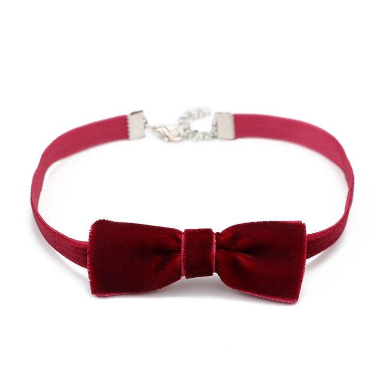 Bowtie Choker - Red Necklace - Femboy Fatale