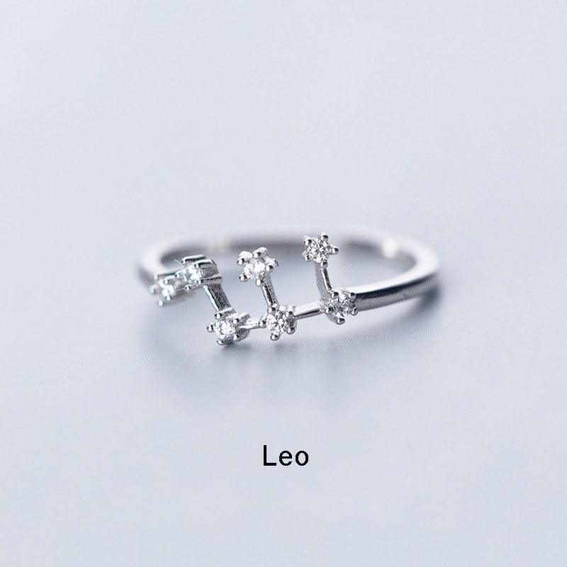 Zodiac Constellation Minimalist Ring - Leo Ring - Femboy Fatale