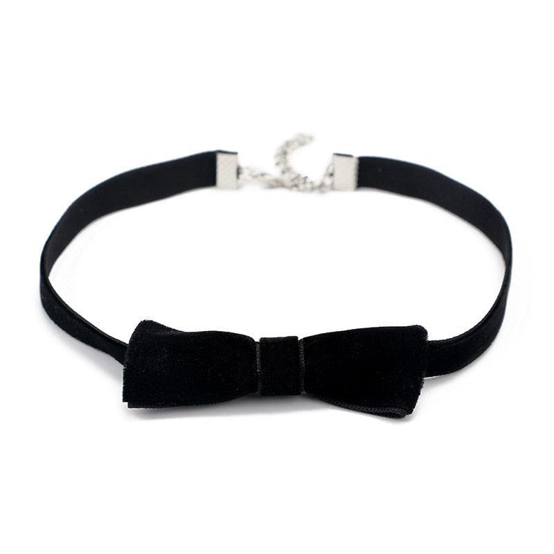 Bowtie Choker - Black Necklace - Femboy Fatale