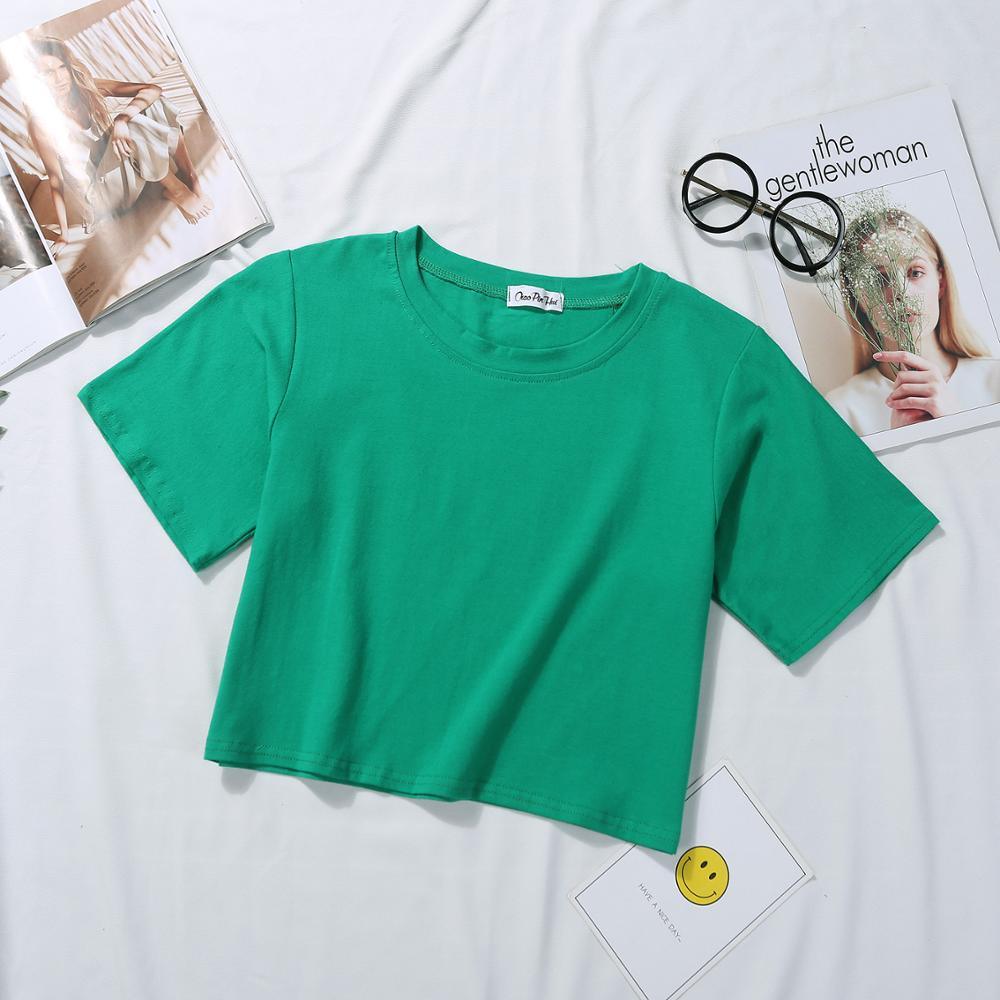 Loose Crop Top Collection - Green / S Shirt - Femboy Fatale