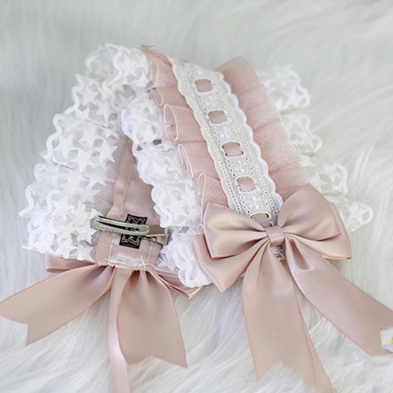 Lace Maiden Headband with Ribbons - Femboy Fatale