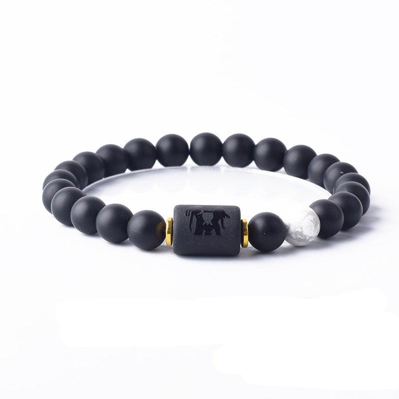 Zodiac Bead Bracelet - Gemini / 17cm (6.69inch) Bracelet - Femboy Fatale