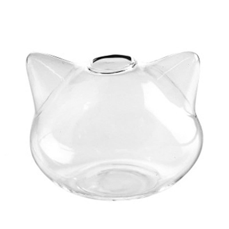 Cat Shaped Glass Vase / Terrarium - Vase - Femboy Fatale