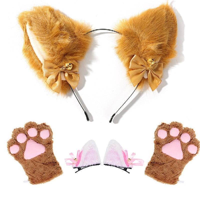 Cat Paw & Ears Underwear Set