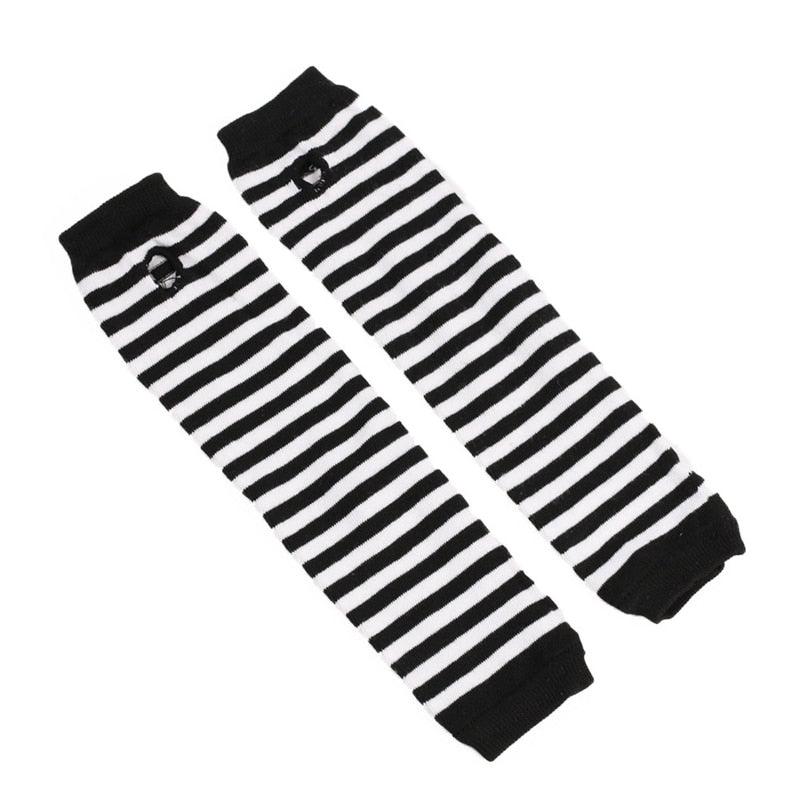 Stripe Gathered Arm Warmers – Maroske Peech