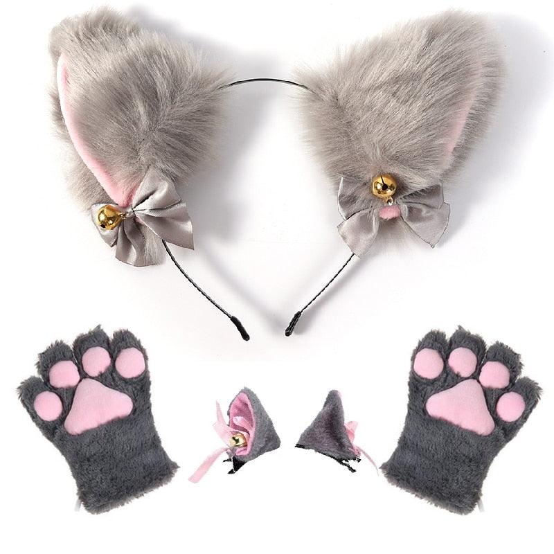 Cat Paw & Ears Underwear Set