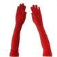 Evening Dress Gloves - Red - 44cm Gloves - Femboy Fatale